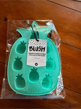 Blush Pineapple Silicone Ice Tray - Teal Green